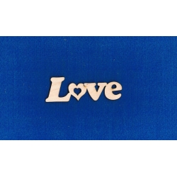 Love   9x3 cm , serce